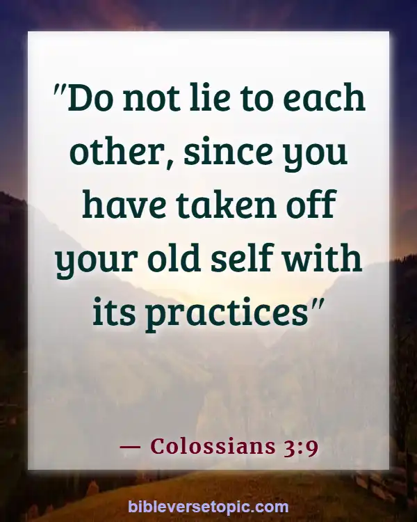 Bible Verses About Friendship And Trust (Colossians 3:9)