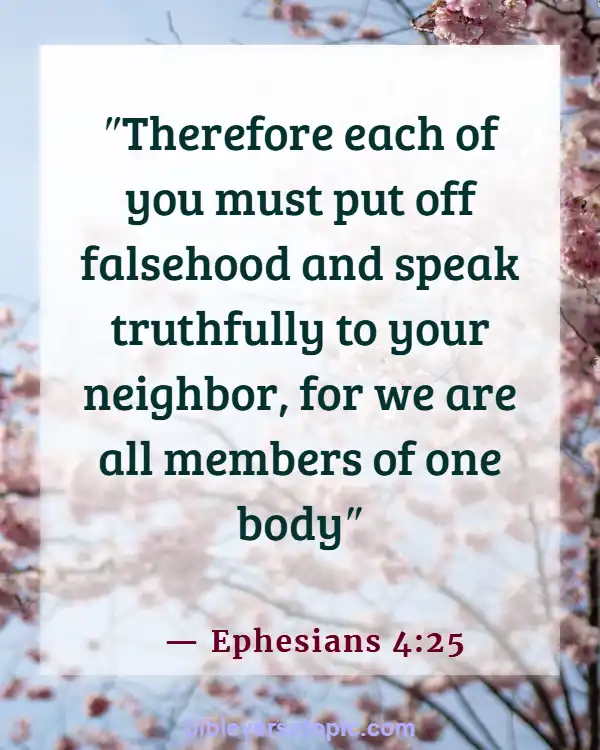 Bible Verses About Friendship And Trust (Ephesians 4:25)