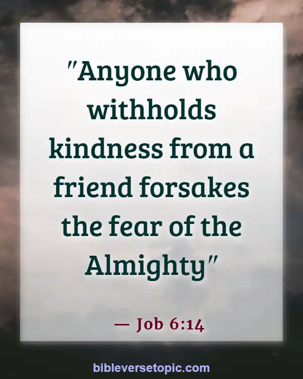 Bible Verses About Friendship And Trust (Job 6:14)