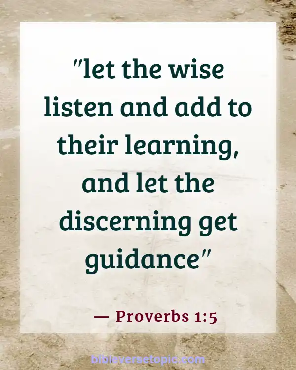 Bible Verses About Changing Your Mindset (Proverbs 1:5)