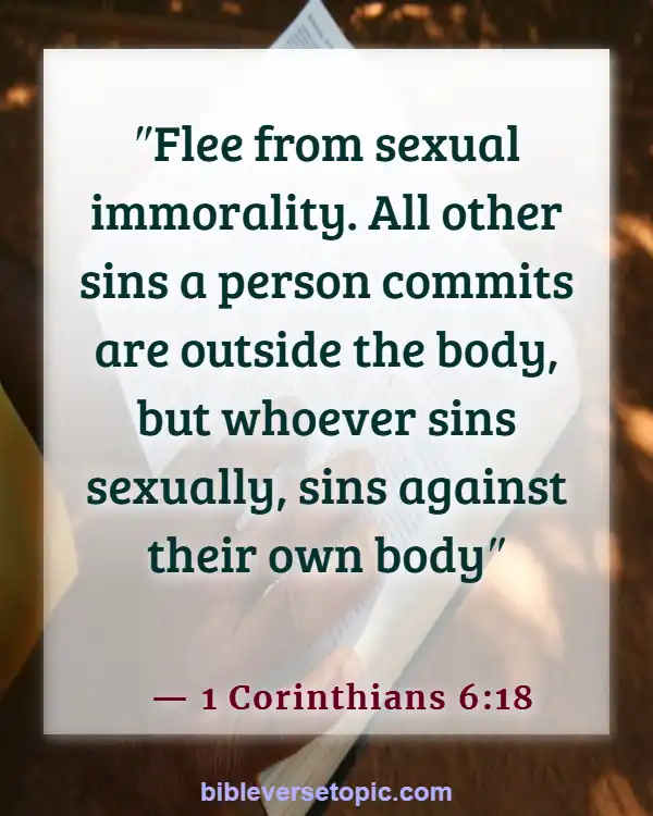 Consequences Of Sleeping With Another Man's Wife Bible Verse (1 Corinthians 6:18)