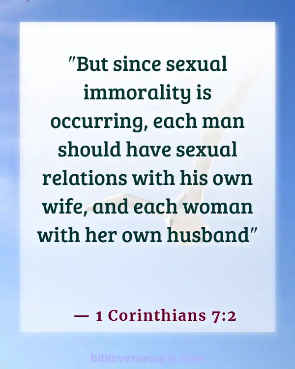 Consequences Of Sleeping With Another Man's Wife Bible Verse (1 Corinthians 7:2)