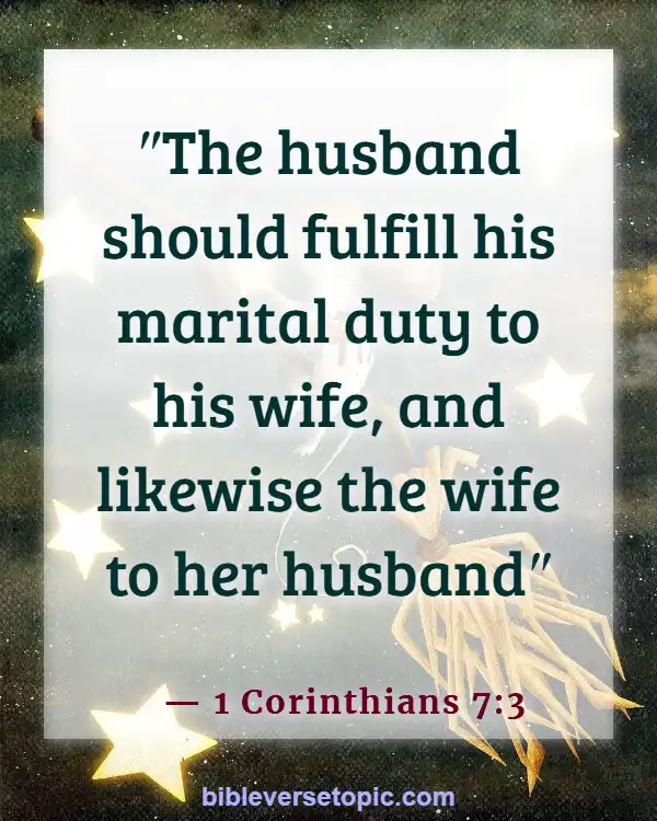 Bible Verses About Wife Submitting To Husband (1 Corinthians 7:3)