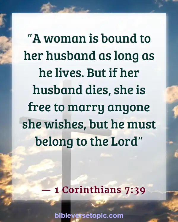 Bible Verses About Finding And Choosing A Good Woman (1 Corinthians 7:39)