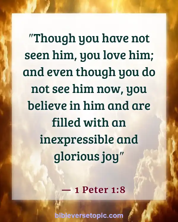 Favorite Bible Verses For Women (1 Peter 1:8)