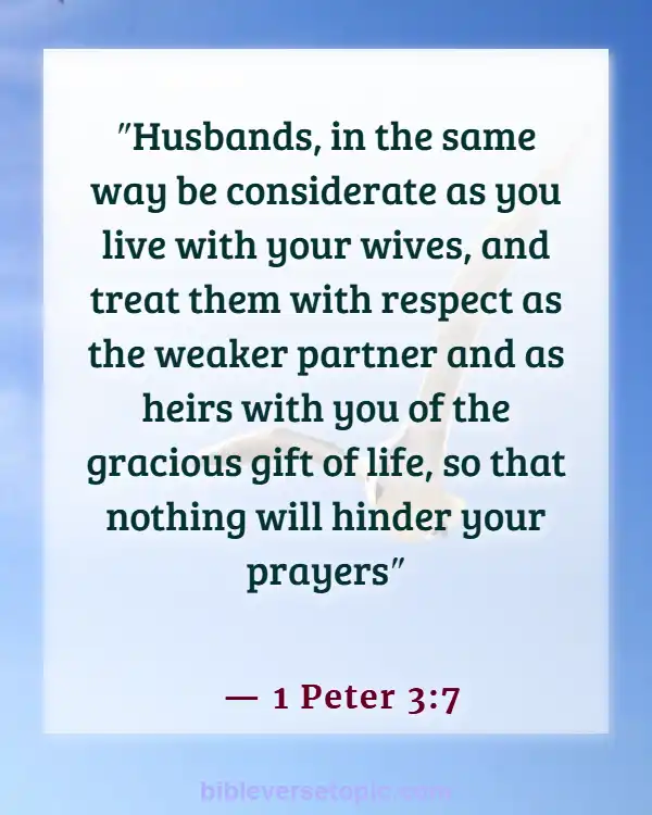 Bible Verses About Wife Submitting To Husband (1 Peter 3:7)