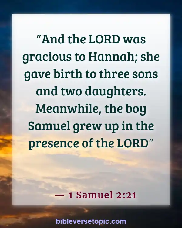 Bible Verses About Life Beginning At Conception (1 Samuel 2:21)