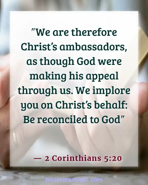 Bible Verses About Leading Others To God (2 Corinthians 5:20)