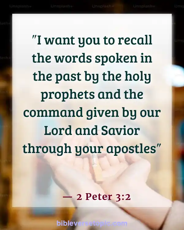 Bible Verses About Remembering The Past (2 Peter 3:2)