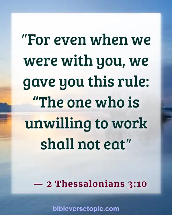 Bible Verses About Hard Working Woman (2 Thessalonians 3:10)