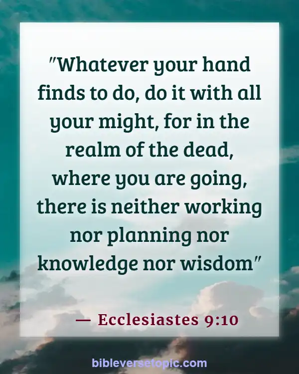Bible Verses About Hard Working Woman (Ecclesiastes 9:10)