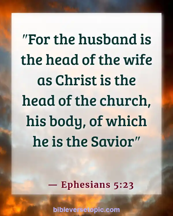 Bible Verses About Wife Submitting To Husband (Ephesians 5:23)