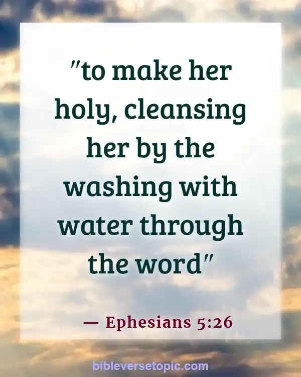 Bible Verses About Wife Submitting To Husband (Ephesians 5:26)
