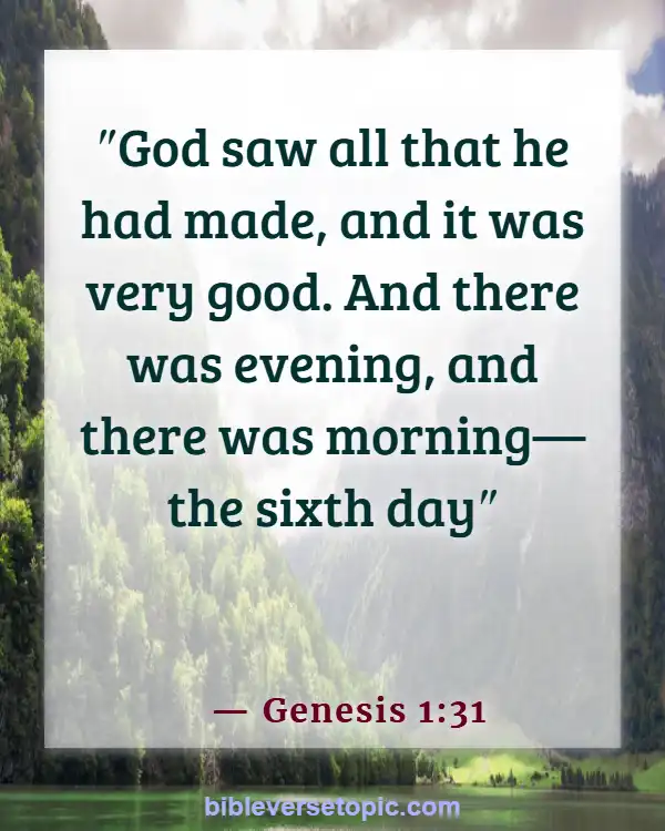 Bible Verses About God’s Beautiful Creation (Genesis 1:31)