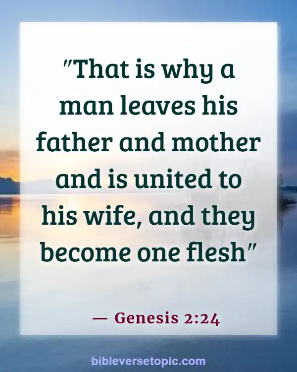 Bible Verses About Wife Submitting To Husband (Genesis 2:24)