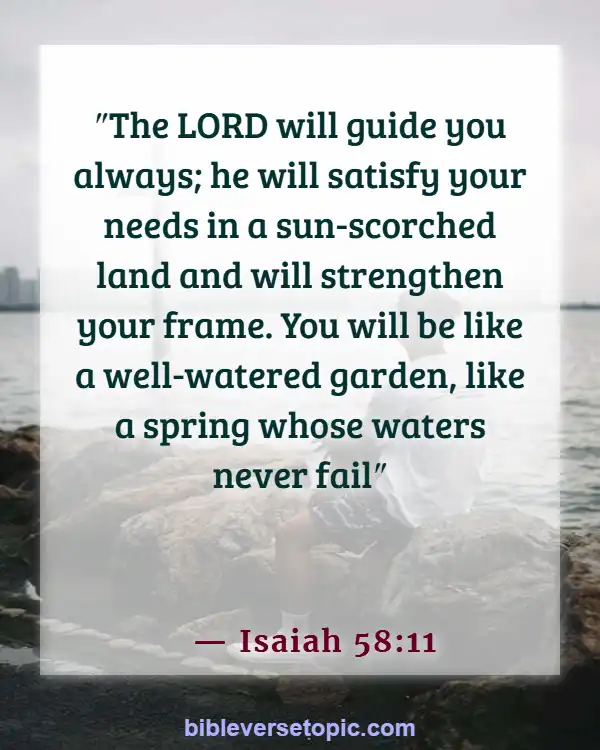 Favorite Bible Verses For Women (Isaiah 58:11)