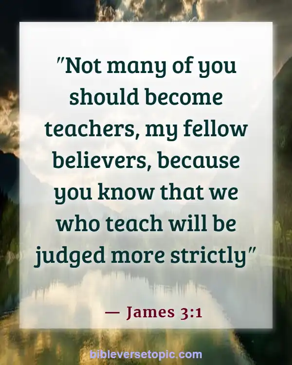 Bible Verses About Leading Others To God (James 3:1)