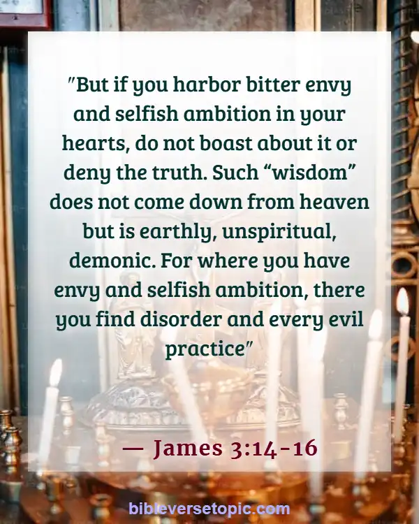 Betrayal Bible Verses About Backstabbing (James 3:14-16)