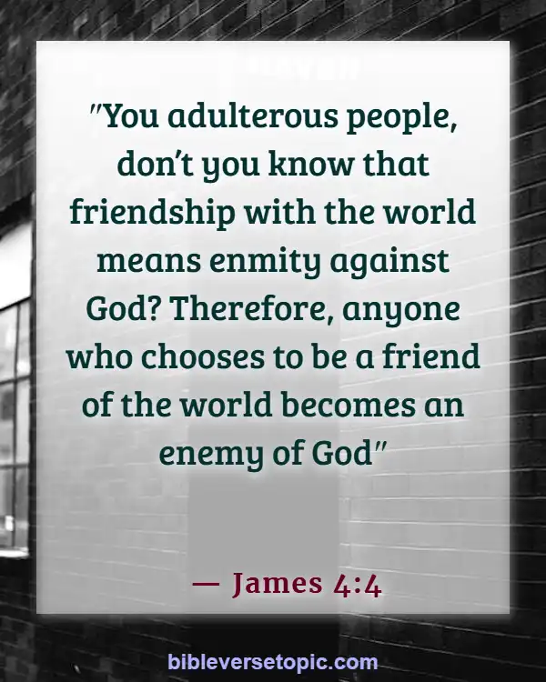 Consequences Of Sleeping With Another Man's Wife Bible Verse (James 4:4)