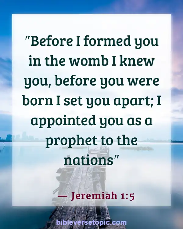 Bible Verses About Life Beginning At Conception (Jeremiah 1:5)