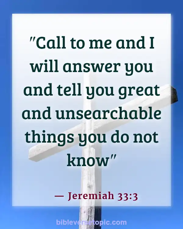 God Has A Plan And Purpose For Your Life Bible Verses (Jeremiah 33:3)