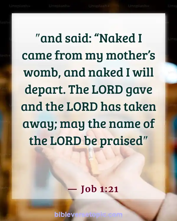 Bible Verses About The Devil Stealing Your Joy (Job 1:21)