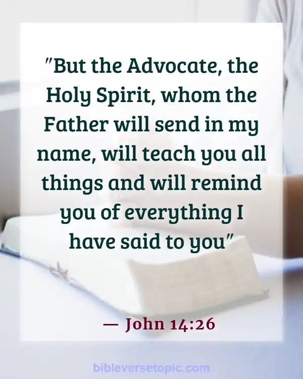 Bible Verses About Remembering The Past (John 14:26)