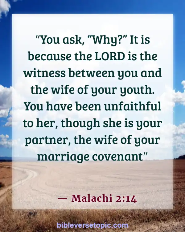 Bible Verses About True Love Between Man Woman (Malachi 2:14)