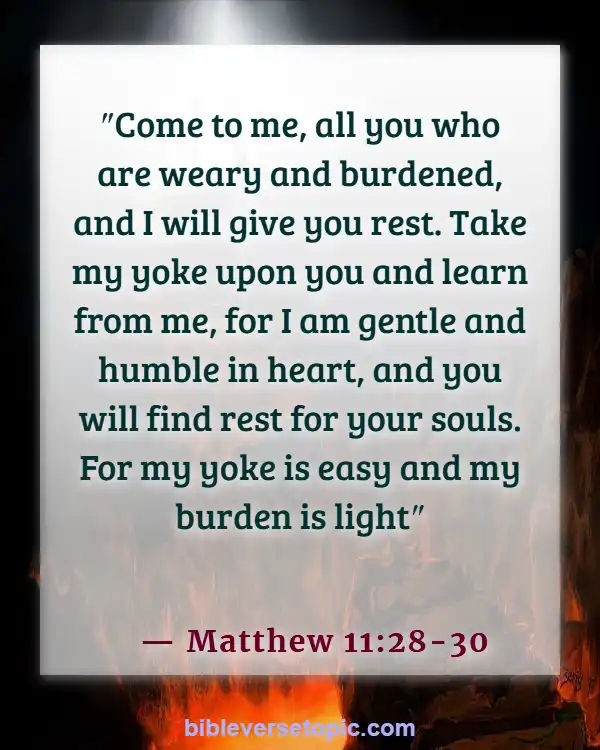 Encouraging Bible Verses For Backsliders (Matthew 11:28-30)