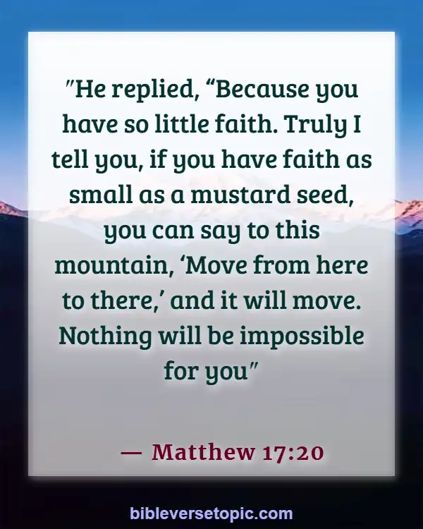 Favorite Bible Verses For Women (Matthew 17:20)