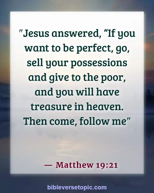 Bible Verses About Saving Money (Matthew 19:21)