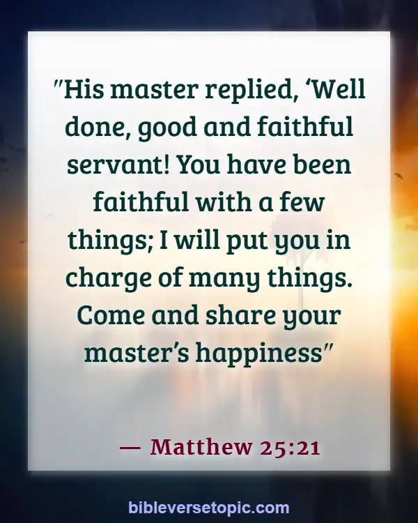 Bible Verses About Saving Money (Matthew 25:21)