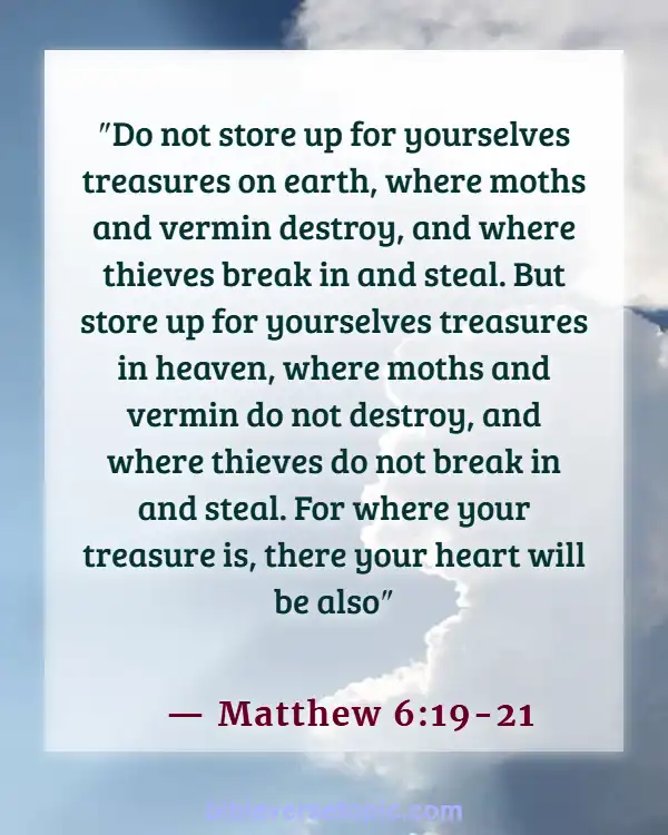 Bible Verses About Saving Money (Matthew 6:19-21)