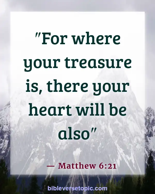 Bible Verses About Saving Money (Matthew 6:21)