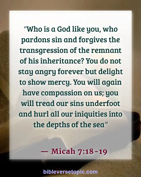 Consequences Of Sleeping With Another Man's Wife Bible Verse (Micah 7:18-19)