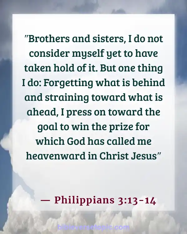 Bible Verses About Letting Go Of Someone You Love (Philippians 3:13-14)