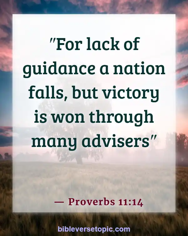 Bible Verses About Leading Others To God (Proverbs 11:14)