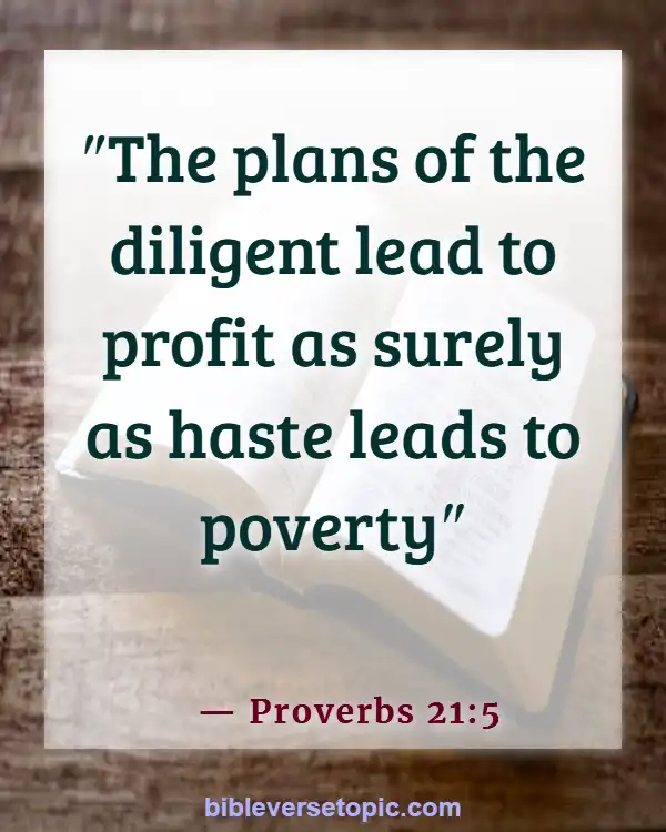 Bible Verses About Saving Money (Proverbs 21:5)