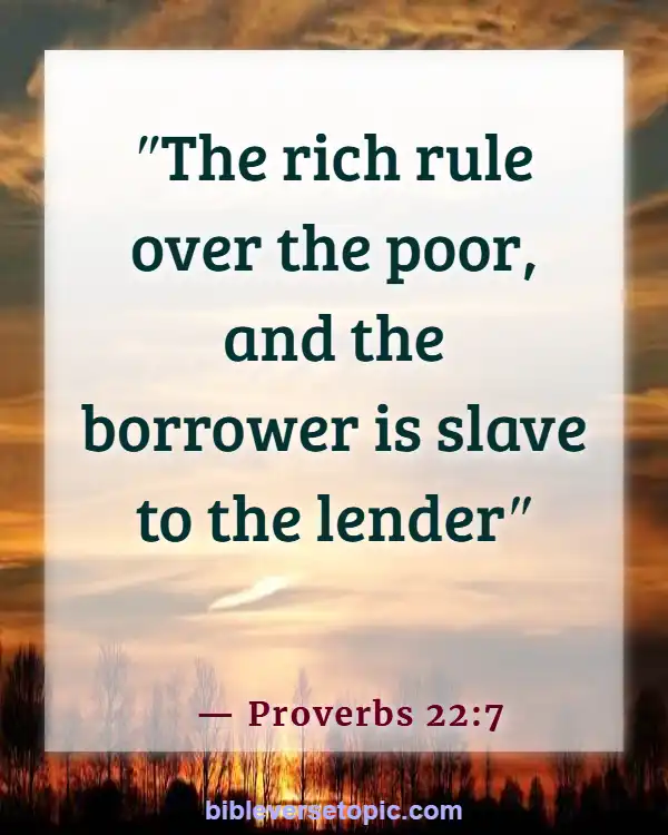 Bible Verses About Saving Money (Proverbs 22:7)