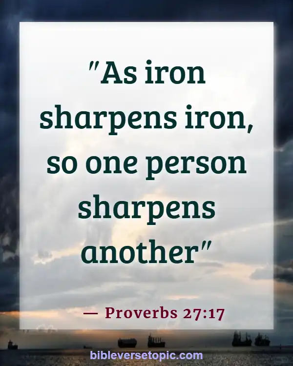 Bible Verses About Leading Others To God (Proverbs 27:17)