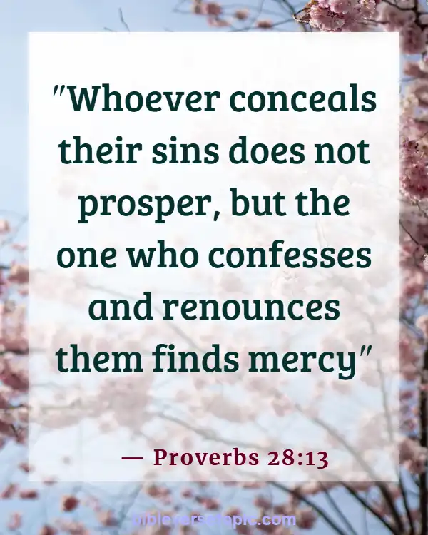 Bible Verses About Bad Behavior (Proverbs 28:13)