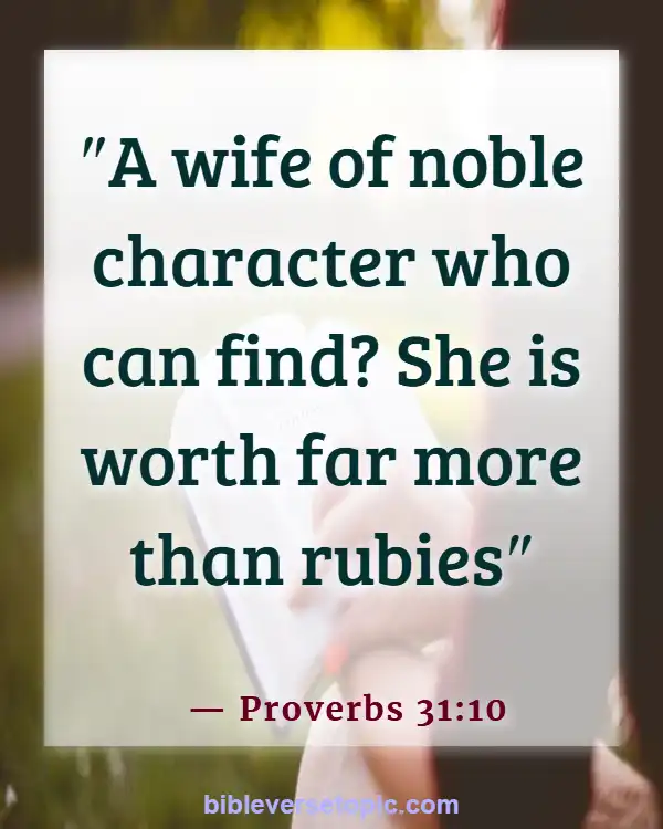 Bible Verses About Hard Working Woman (Proverbs 31:10)