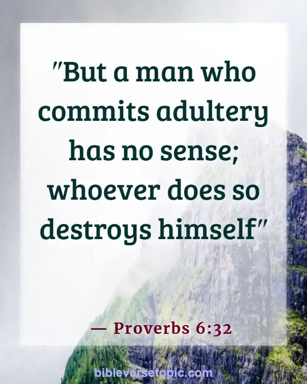 Consequences Of Sleeping With Another Man's Wife Bible Verse (Proverbs 6:32)