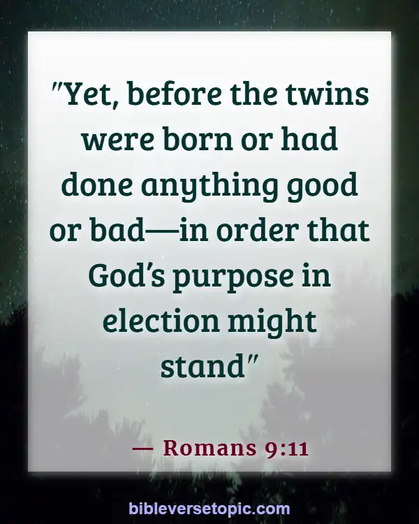Bible Verses About Life Beginning At Conception (Romans 9:11)